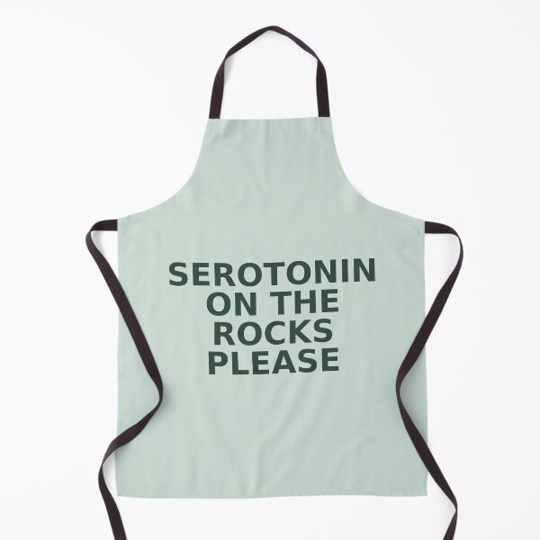 Item preview, Serotonin On The Rocks Please – Sage Green Retro - Funny Aesthetic Wall Art designed and sold by QuirkDesignD.