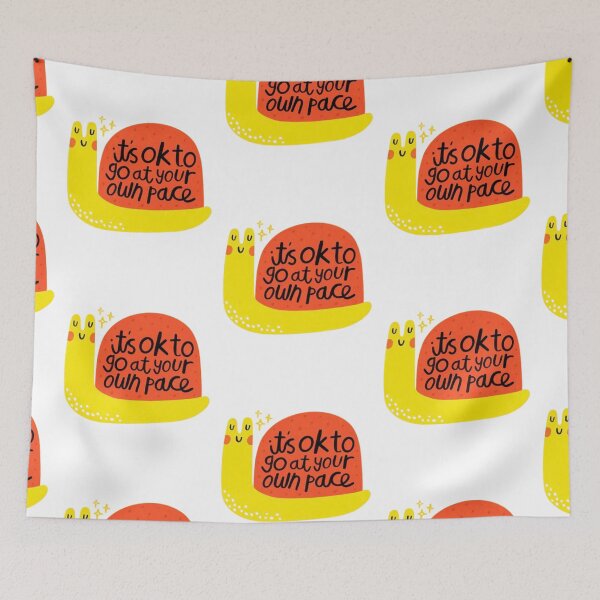 Item preview, it's ok to go at your own pace snail designed and sold by indie cottage.