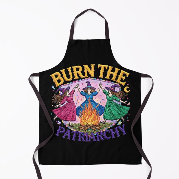 Item preview, Burn The Patriarchy Witches Dancing Bonfire  designed and sold by TeeARTHY.