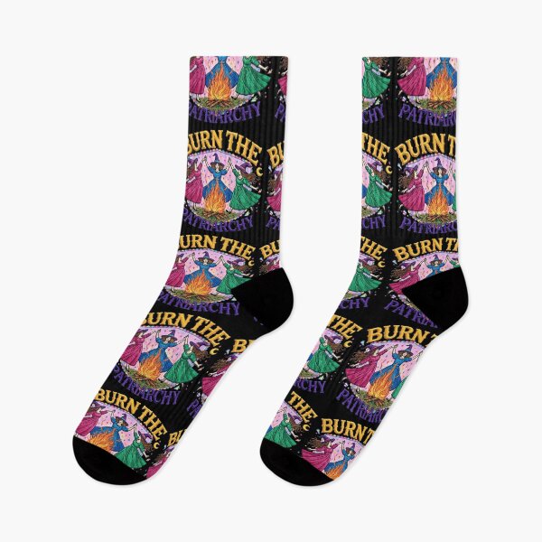 Item preview, Burn The Patriarchy Witches Dancing Bonfire  designed and sold by TeeARTHY.