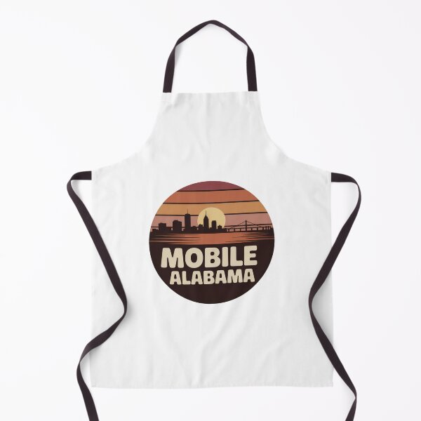 Item preview, Mobile Alabama: Vintage Sunset Skyline Badge designed and sold by CircinusStore.