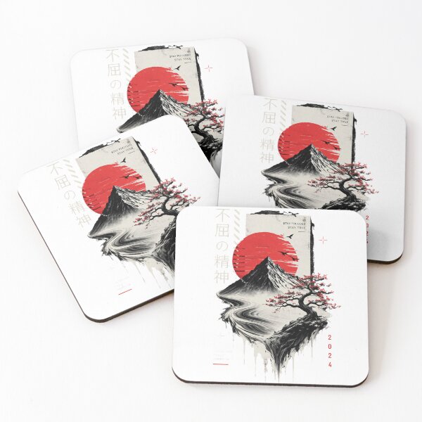 Item preview, Crimson Sun Mountain Peak - Aesthetic Zen Nature Art designed and sold by RickyStick.