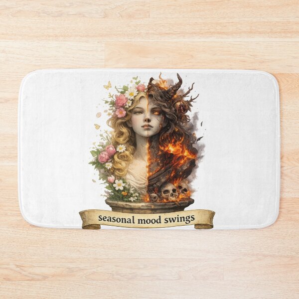 Item preview, Split Floral and Infernal Woman Portrait designed and sold by jgvisualarts.