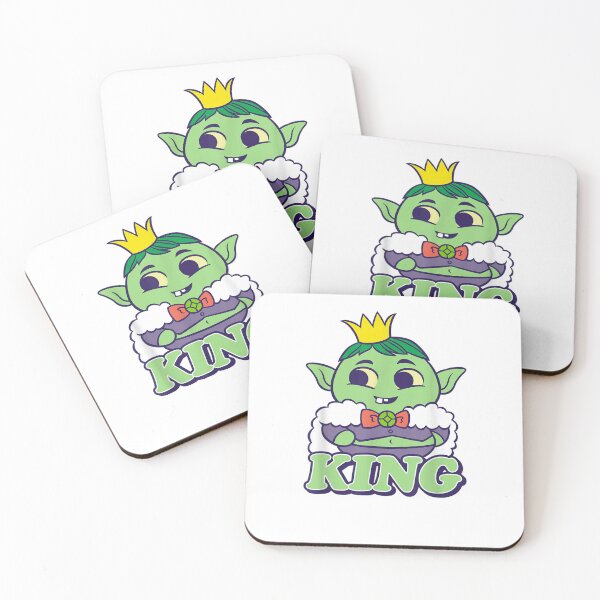 Item preview, Cute Goblin King - Kawaii Fantasy Monster designed and sold by Creative Spark.