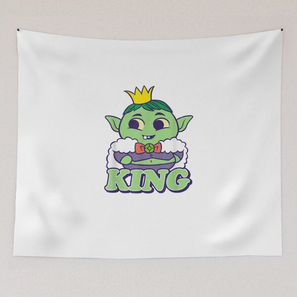Item preview, Cute Goblin King - Kawaii Fantasy Monster designed and sold by Creative Spark.