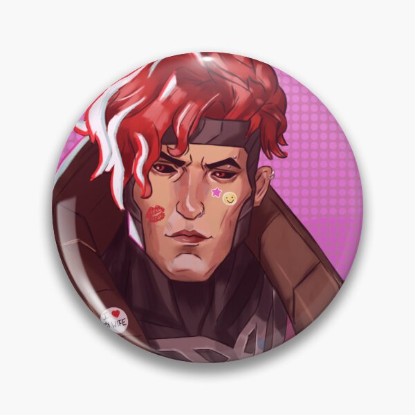 Item preview, Remy Lebeau - Gambit Pink bg designed and sold by doodlebie.
