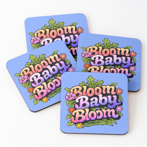 Item preview, Bloom Baby Bloom - Vibrant Floral Lettering designed and sold by tviyluv.