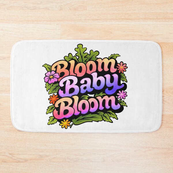 Item preview, Bloom Baby Bloom - Vibrant Floral Lettering designed and sold by tviyluv.