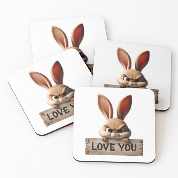 Item preview, The Grumpy Bunny Love Declaration designed and sold by KrisGraphic45.