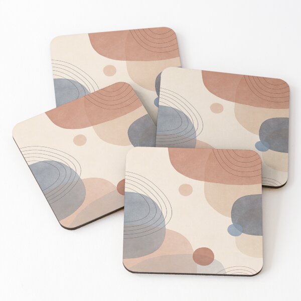 Item preview, Contemporary abstraction "Contours of Silence". Stone circles . designed and sold by  BoomPoster.