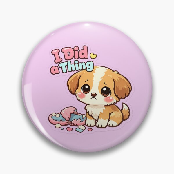 Item preview, Cute Sad Puppy “I Did a Thing” Funny Kawaii Dog Sticker designed and sold by irfanshikh.