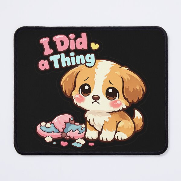 Item preview, Cute Sad Puppy “I Did a Thing” Funny Kawaii Dog Sticker designed and sold by irfanshikh.