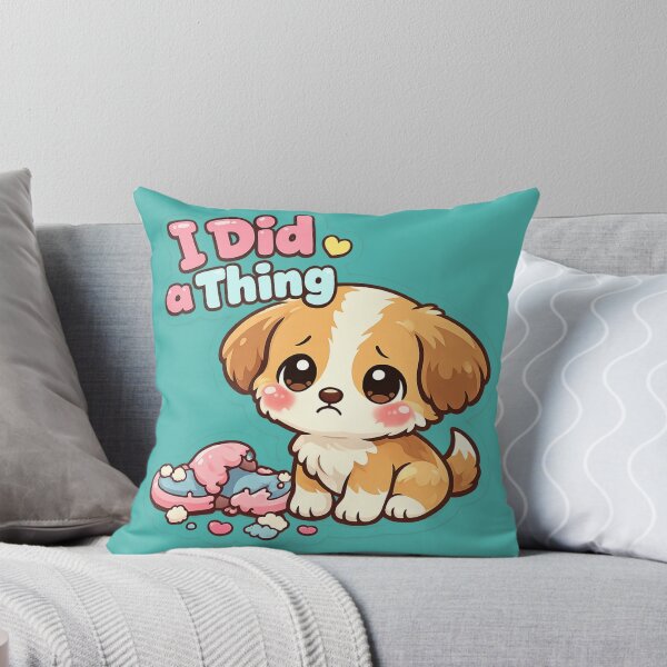 Item preview, Cute Sad Puppy “I Did a Thing” Funny Kawaii Dog Sticker designed and sold by irfanshikh.