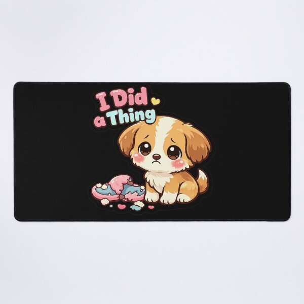 Item preview, Cute Sad Puppy “I Did a Thing” Funny Kawaii Dog Sticker designed and sold by irfanshikh.