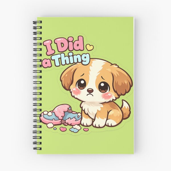 Item preview, Cute Sad Puppy “I Did a Thing” Funny Kawaii Dog Sticker designed and sold by irfanshikh.