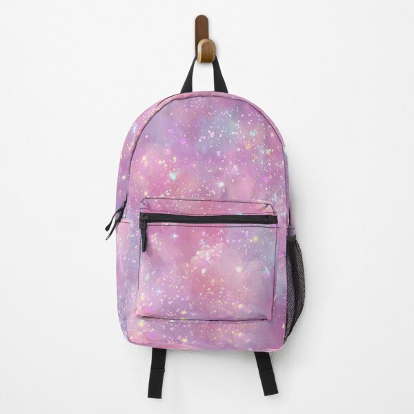 Item preview, Pink Kawaii Galaxy Iridescent Faux Glitter Seamless Pattern designed and sold by Nyx Creates.
