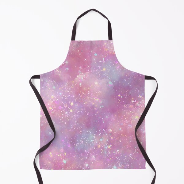 Item preview, Pink Kawaii Galaxy Iridescent Faux Glitter Seamless Pattern designed and sold by Nyx Creates.