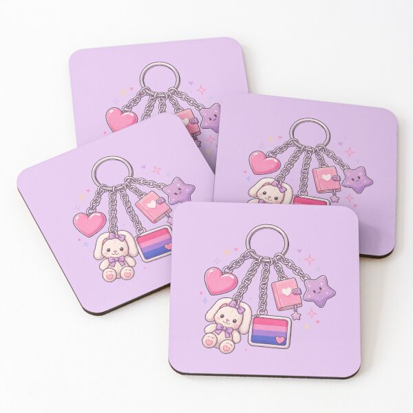 Item preview, Bisexual Keychain  designed and sold by BritPoPBrat.