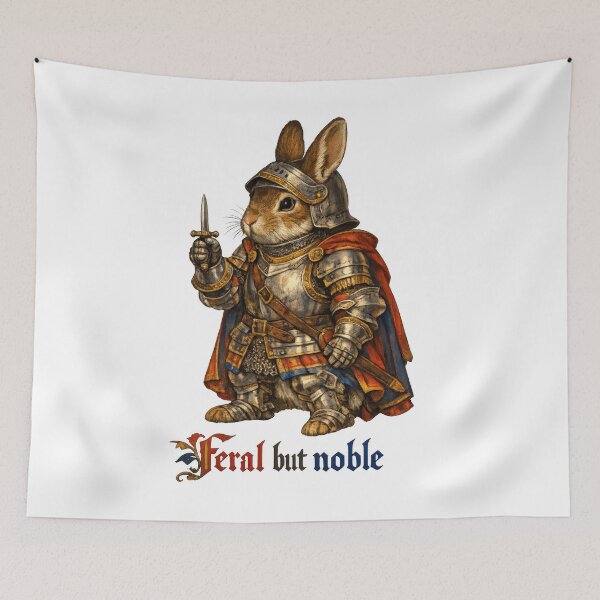 Item preview, Rabbit Knight in Armor designed and sold by jgvisualarts.