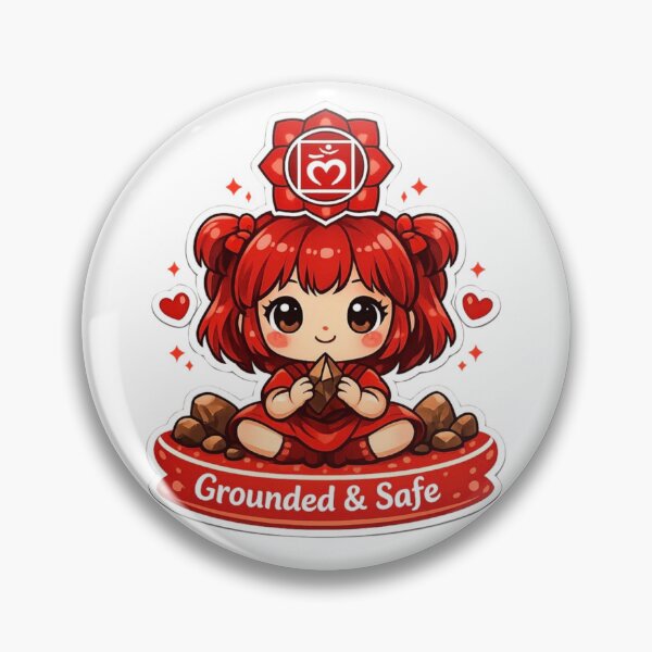 Item preview, Grounded & Safe Root Chakra Chibi Girl designed and sold by Pulp-Peel.