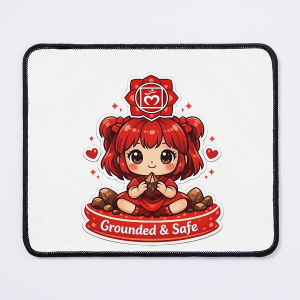 Item preview, Grounded & Safe Root Chakra Chibi Girl designed and sold by Pulp-Peel.