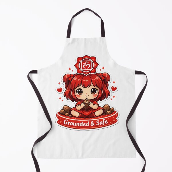 Item preview, Grounded & Safe Root Chakra Chibi Girl designed and sold by Pulp-Peel.