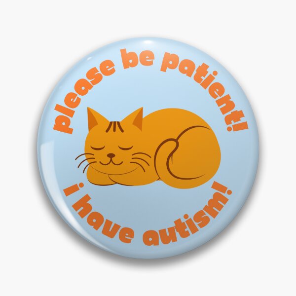 Item preview, I Have Autism Cat Pin designed and sold by bendystylish.