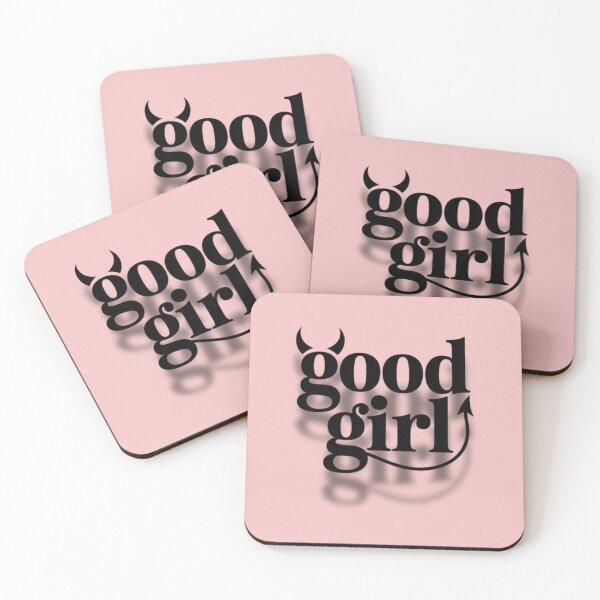 Item preview, Minimalist Devil Good Girl Typography Design designed and sold by ToporArt.
