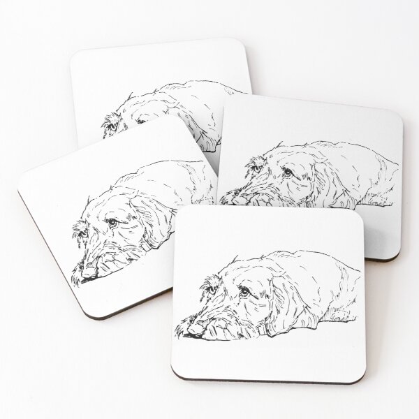 Item preview, Wire Haired Dachshund Drawing | Sausage Dog Lover Gift | Cute Doxie Line Art Print designed and sold by ArtofDogsbySeb.