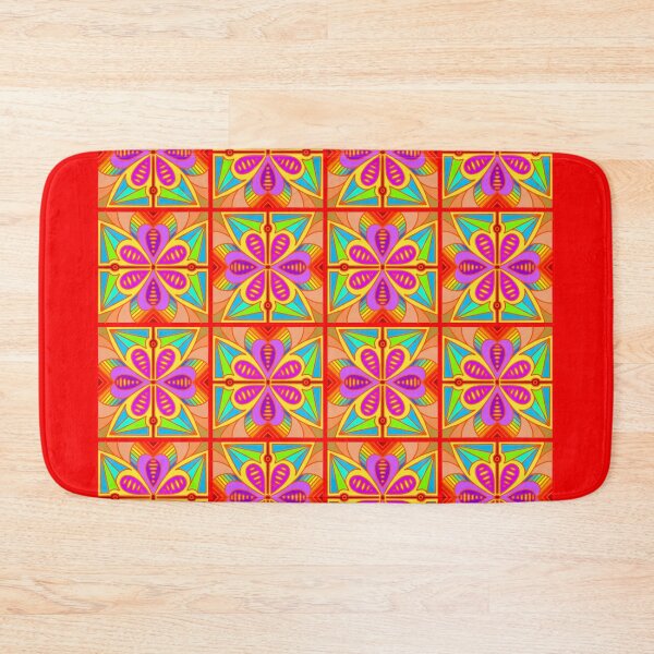 Item preview, Vibrant Floral Geometric Pattern Design designed and sold by anamariafischer.