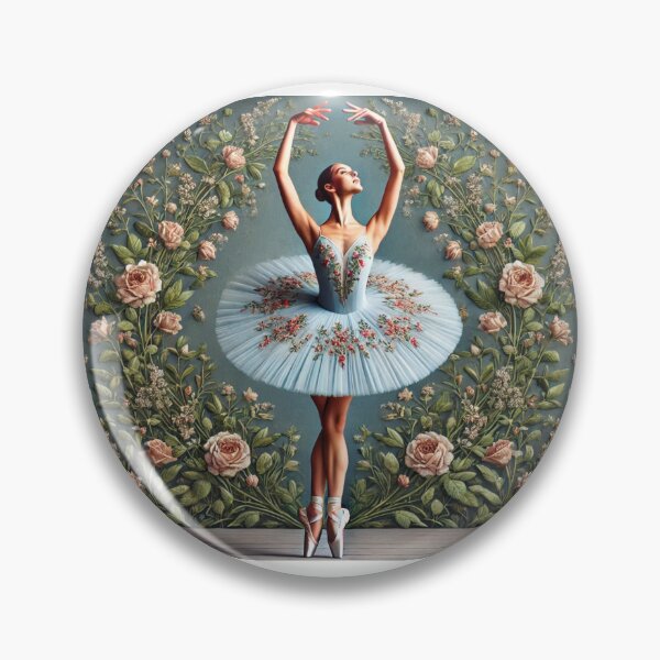 Item preview, ballerine portant une robe bleu clair 05 designed and sold by RayanneArt.