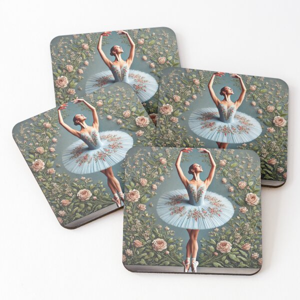 Item preview, ballerine portant une robe bleu clair 05 designed and sold by RayanneArt.