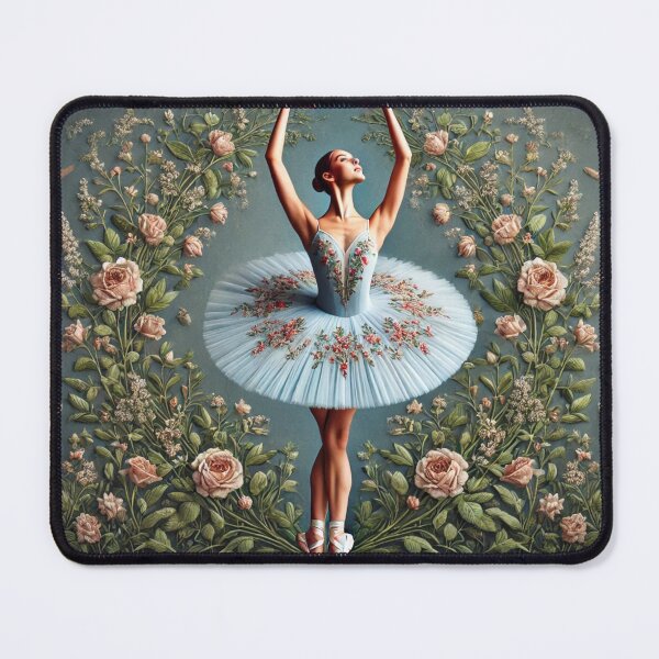 Item preview, ballerine portant une robe bleu clair 05 designed and sold by RayanneArt.