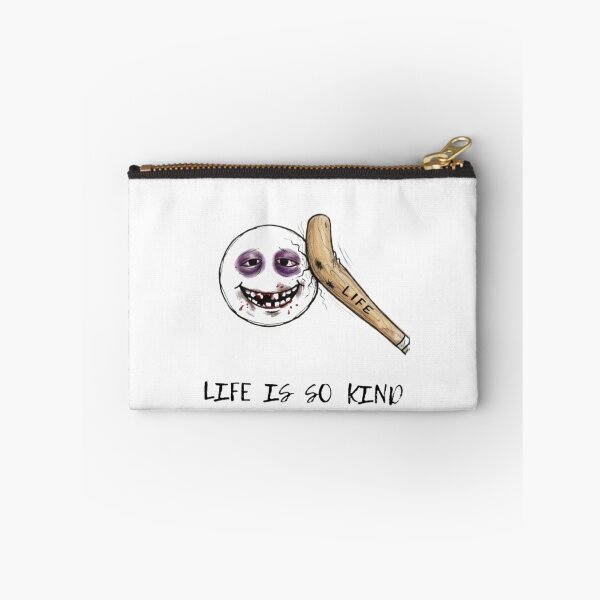 Item preview, Life is So Kind - Sarcastic Beaten Smiley Face designed and sold by Stefanrajzer.