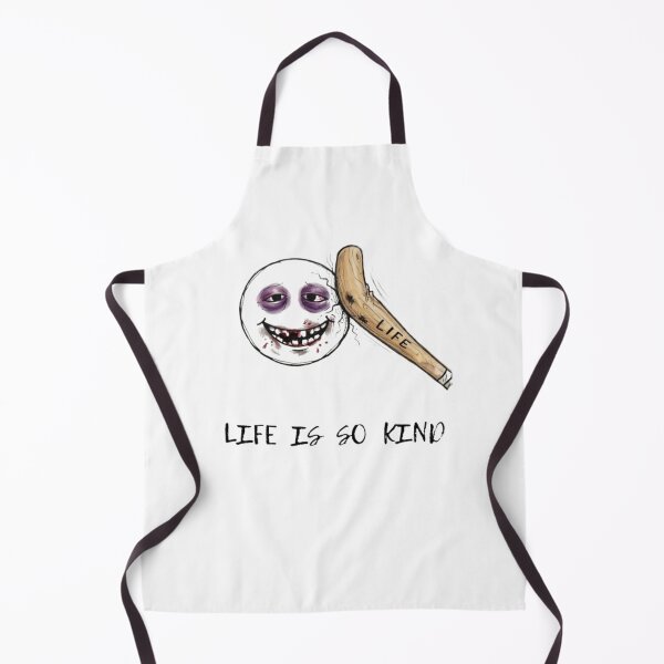 Item preview, Life is So Kind - Sarcastic Beaten Smiley Face designed and sold by Stefanrajzer.