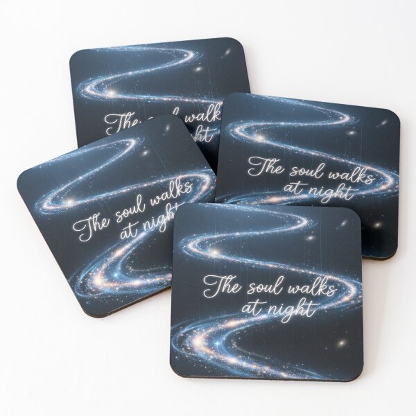 Item preview, The Soul Walks at Night – Cosmic Path Illustration designed and sold by Cristhian Almanza.