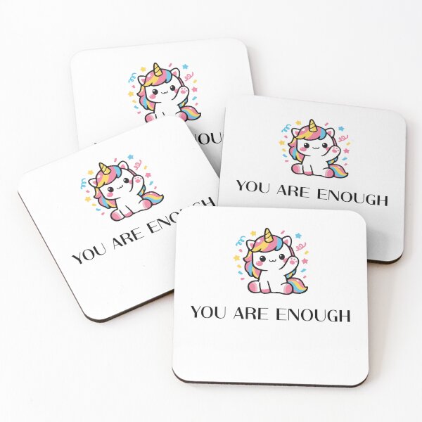 Item preview, You Are Enough Inspirational Positive Affirmation Design designed and sold by Patina & Pixel.