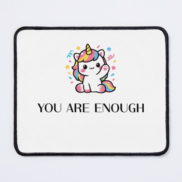Item preview, You Are Enough Inspirational Positive Affirmation Design designed and sold by Patina & Pixel.