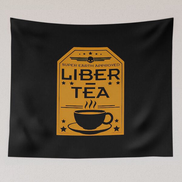 Item preview, Liberty Tea Poster – Funny Sci-Fi Propaganda Style Design designed and sold by Ace01st.