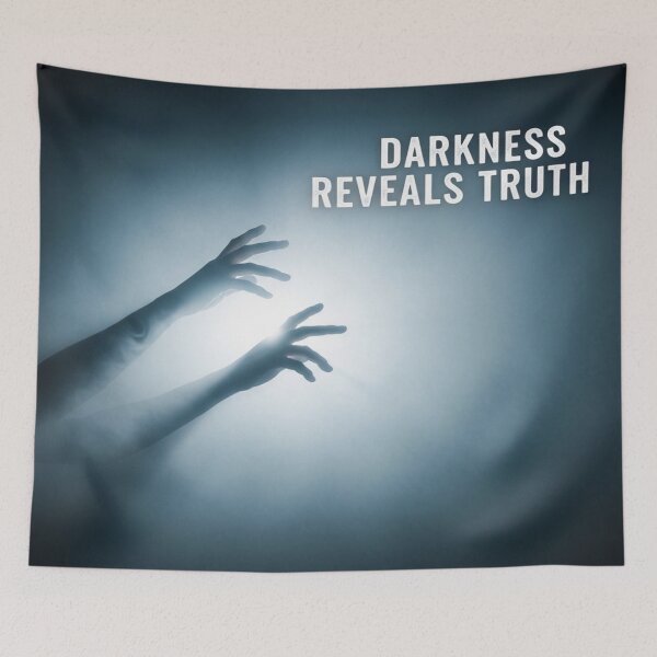 Item preview, Darkness Reveals Truth – Hands and Light Design designed and sold by Cristhian Almanza.