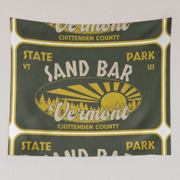 Item preview, Sand Bar State Park, Chittenden County, Vermont, badge design designed and sold by Wanderful-roads.