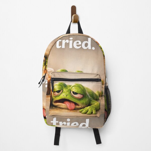 Item preview, Exhausted Frog with Iced Coffee – Available on Multiple Products designed and sold by Bittor18.