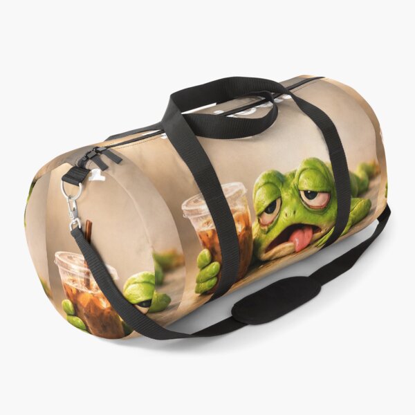 Item preview, Exhausted Frog with Iced Coffee – Available on Multiple Products designed and sold by Bittor18.