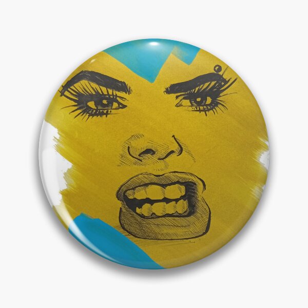 Item preview, Fury – Yellow Minimalist Face with Angry Expression designed and sold by RennerRangel.