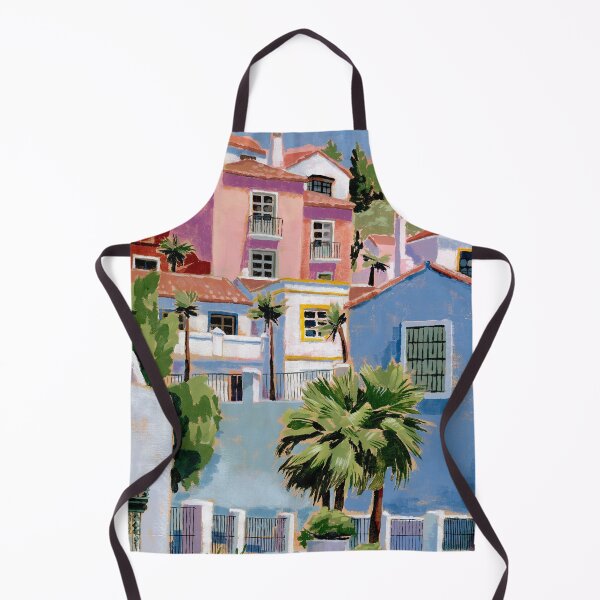 Item preview, Vibrant Mediterranean Hillside Houses Painting designed and sold by Steve Haskamp.