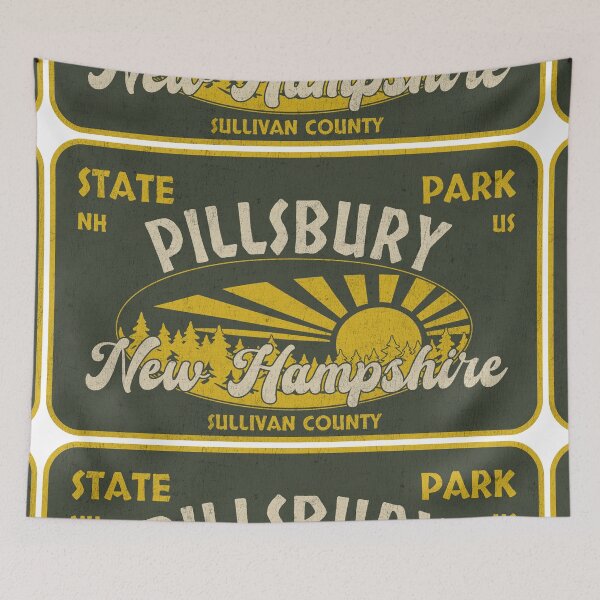 Item preview, Pillsbury State Park, Sullivan County, New Hampshire, badge design designed and sold by Wanderful-roads.