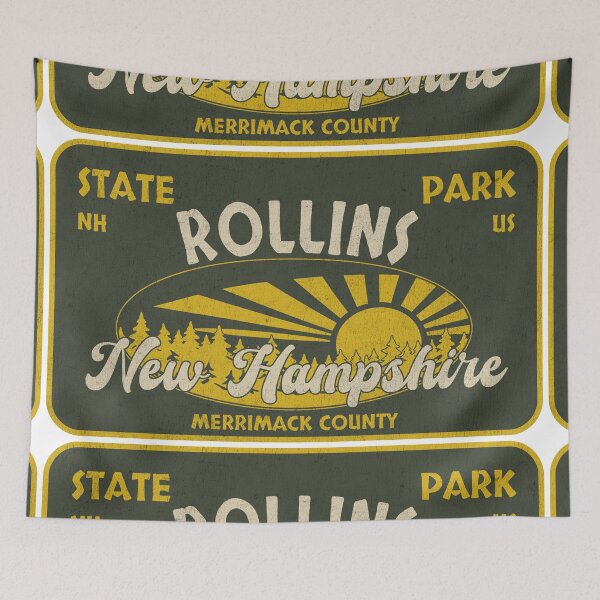 Item preview, Rollins State Park, Merrimack County, New Hampshire, badge design designed and sold by Wanderful-roads.
