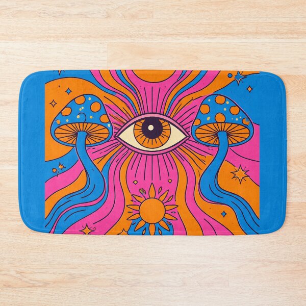 Item preview, Psychedelic Minimal Eye Art – Trippy Three Color Retro Abstract Design designed and sold by DrizzyV.