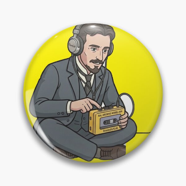 Item preview, Tesla's Mixtape - Retro-Futuristic Victorian Inventor designed and sold by RewindArtLab.