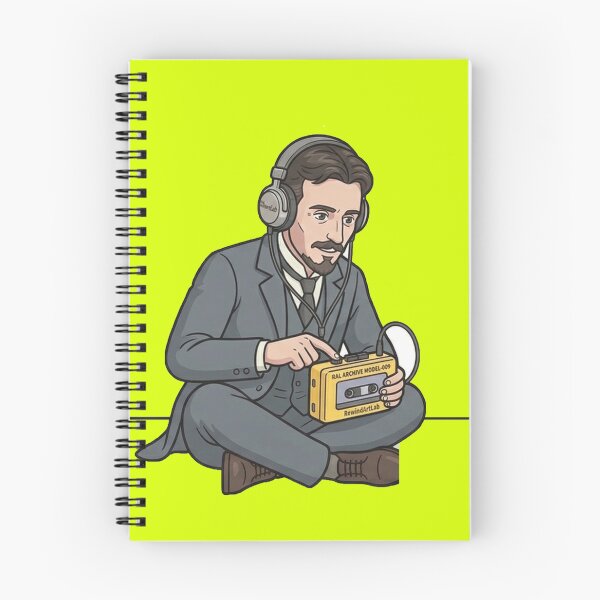 Item preview, Tesla's Mixtape - Retro-Futuristic Victorian Inventor designed and sold by RewindArtLab.